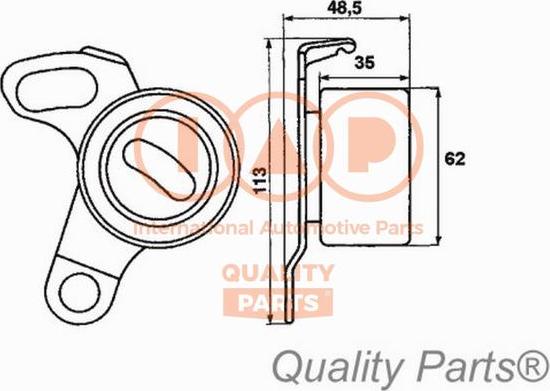 IAP QUALITY PARTS 127-17052 - Poulie-tendeur, courroie de distribution cwaw.fr