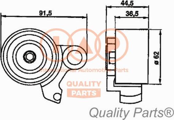 IAP QUALITY PARTS 12717086 - Poulie-tendeur, courroie de distribution cwaw.fr