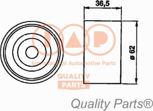 IAP QUALITY PARTS 12717087 - Poulie-tendeur, courroie de distribution cwaw.fr