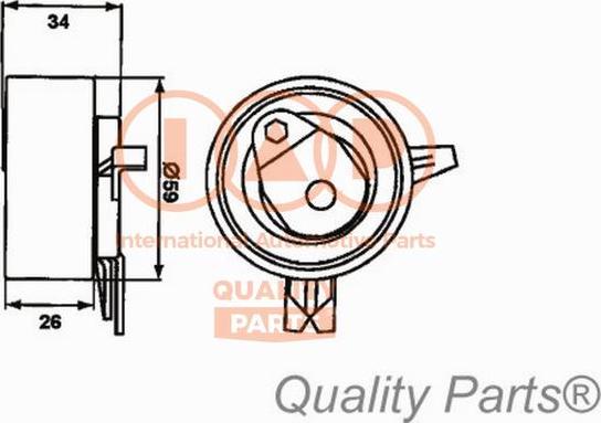 IAP QUALITY PARTS 127-20040 - Poulie-tendeur, courroie de distribution cwaw.fr