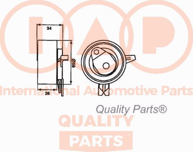 IAP QUALITY PARTS 127-20040 - Poulie-tendeur, courroie de distribution cwaw.fr