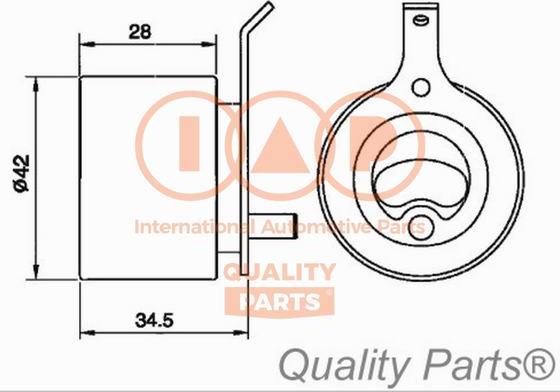 IAP QUALITY PARTS 127-20060G - Poulie-tendeur, courroie de distribution cwaw.fr