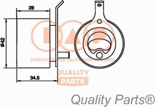 IAP QUALITY PARTS 127-20060 - Poulie-tendeur, courroie de distribution cwaw.fr