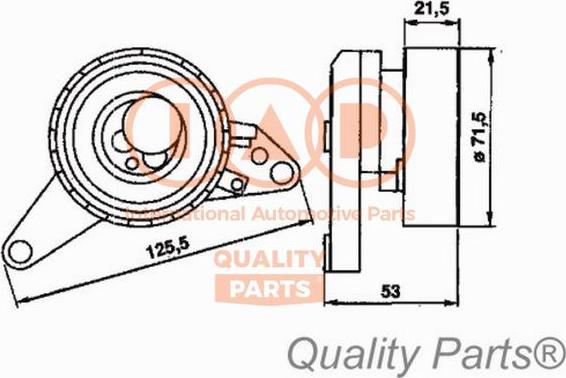 IAP QUALITY PARTS 127-20010 - Poulie-tendeur, courroie de distribution cwaw.fr