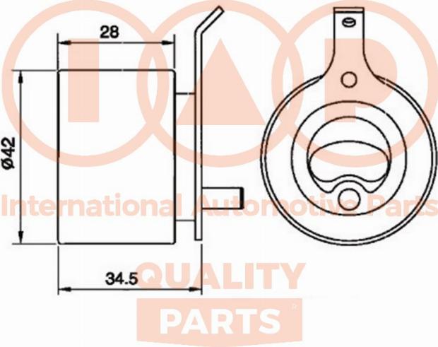 IAP QUALITY PARTS 127-20080 - Poulie-tendeur, courroie de distribution cwaw.fr