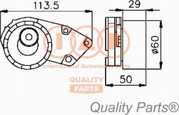 IAP QUALITY PARTS 127-20030 - Poulie-tendeur, courroie de distribution cwaw.fr