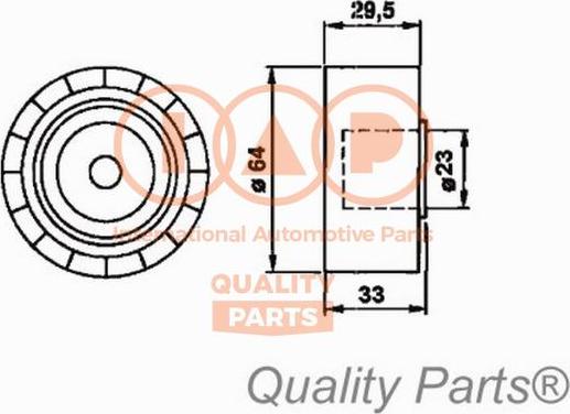 IAP QUALITY PARTS 12720031 - Poulie-tendeur, courroie de distribution cwaw.fr