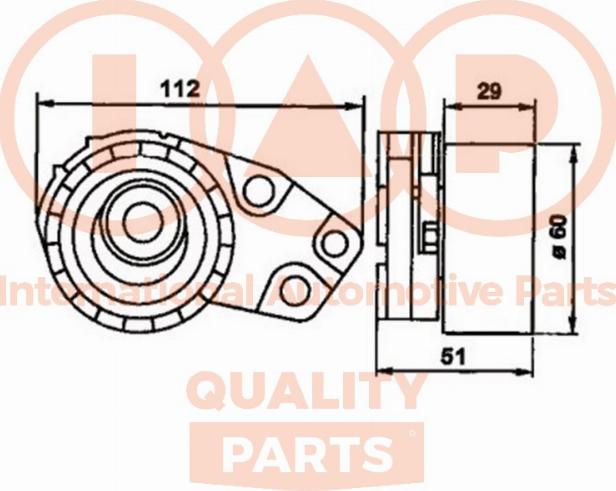 IAP QUALITY PARTS 127-20070 - Poulie-tendeur, courroie de distribution cwaw.fr