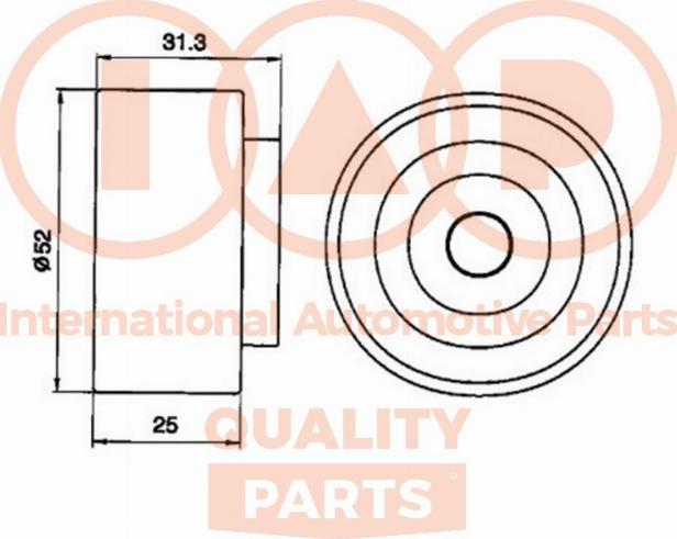 IAP QUALITY PARTS 12721040 - Poulie-tendeur, courroie de distribution cwaw.fr