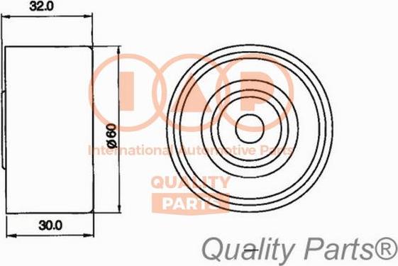 IAP QUALITY PARTS 12721041 - Poulie-tendeur, courroie de distribution cwaw.fr