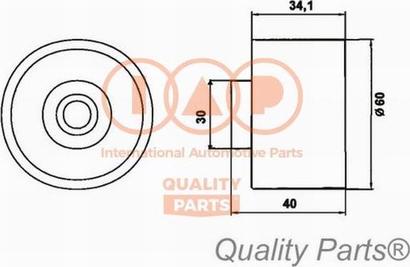 IAP QUALITY PARTS 127-21054 - Poulie-tendeur, courroie de distribution cwaw.fr