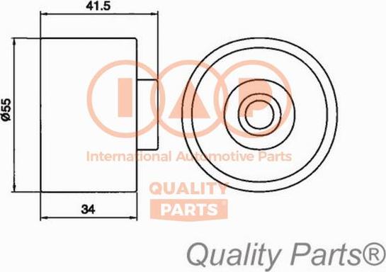 IAP QUALITY PARTS 127-21055 - Poulie-tendeur, courroie de distribution cwaw.fr