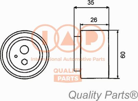 IAP QUALITY PARTS 12721050 - Poulie-tendeur, courroie de distribution cwaw.fr