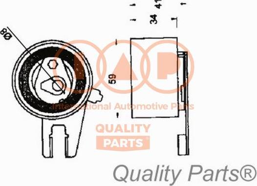 IAP QUALITY PARTS 127-21058 - Poulie-tendeur, courroie de distribution cwaw.fr