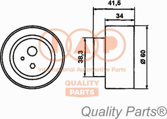 IAP QUALITY PARTS 127-21053 - Poulie-tendeur, courroie de distribution cwaw.fr