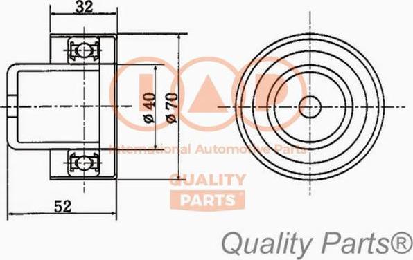 IAP QUALITY PARTS 12721052 - Poulie-tendeur, courroie de distribution cwaw.fr