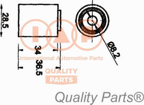 IAP QUALITY PARTS 127-21057 - Poulie-tendeur, courroie de distribution cwaw.fr