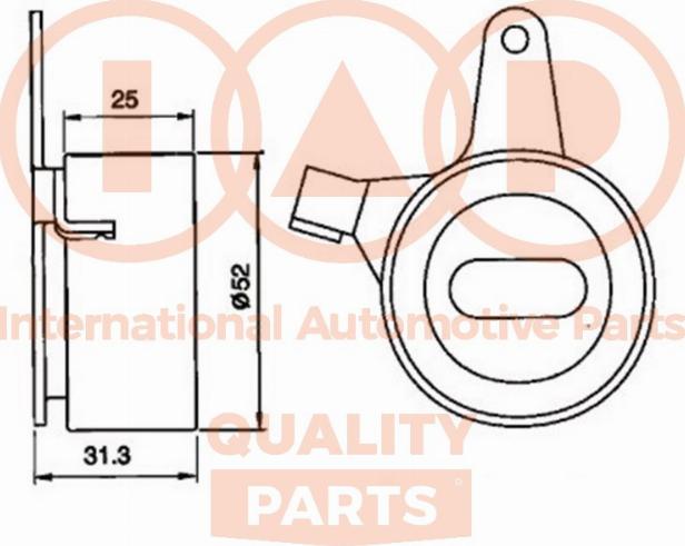 IAP QUALITY PARTS 127-21060 - Poulie-tendeur, courroie de distribution cwaw.fr