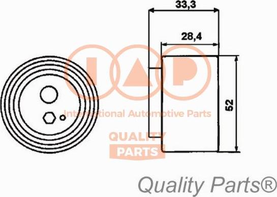 IAP QUALITY PARTS 127-21010 - Poulie-tendeur, courroie de distribution cwaw.fr