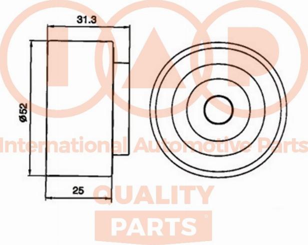 IAP QUALITY PARTS 127-21011 - Poulie-tendeur, courroie de distribution cwaw.fr