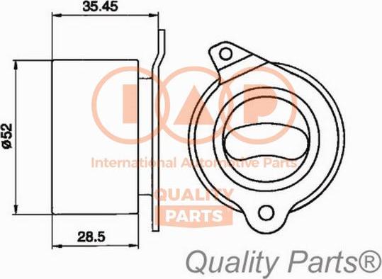 IAP QUALITY PARTS 12721020 - Poulie-tendeur, courroie de distribution cwaw.fr