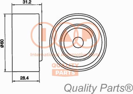 IAP QUALITY PARTS 127-21021 - Poulie-tendeur, courroie de distribution cwaw.fr