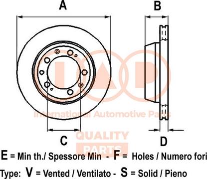 IAP QUALITY PARTS 709-06071 - Disque de frein cwaw.fr