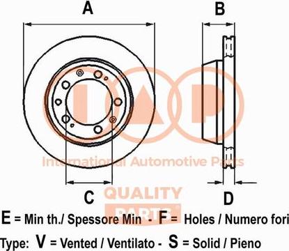 IAP QUALITY PARTS 709-16100 - Disque de frein cwaw.fr