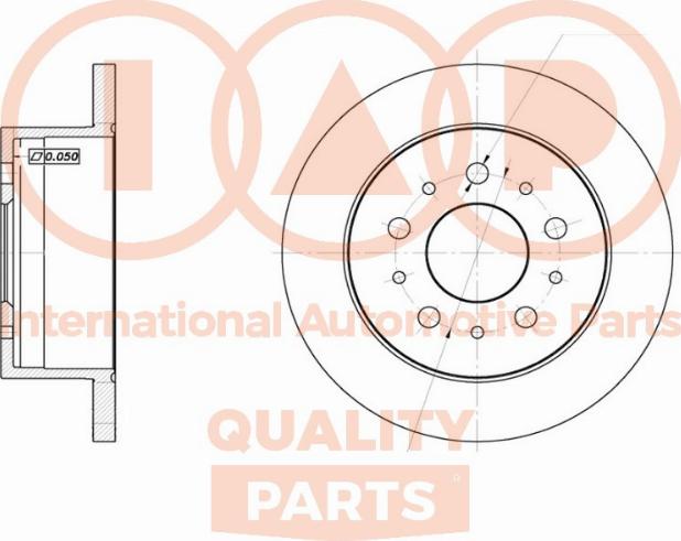 IAP QUALITY PARTS 709-08031 - Disque de frein cwaw.fr