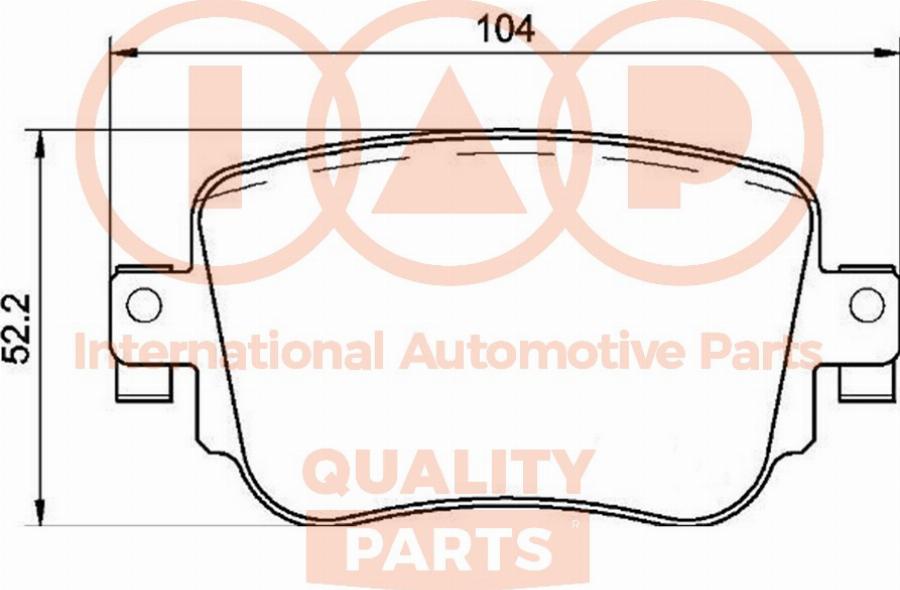 IAP QUALITY PARTS 704-50044P - Kit de plaquettes de frein, frein à disque cwaw.fr