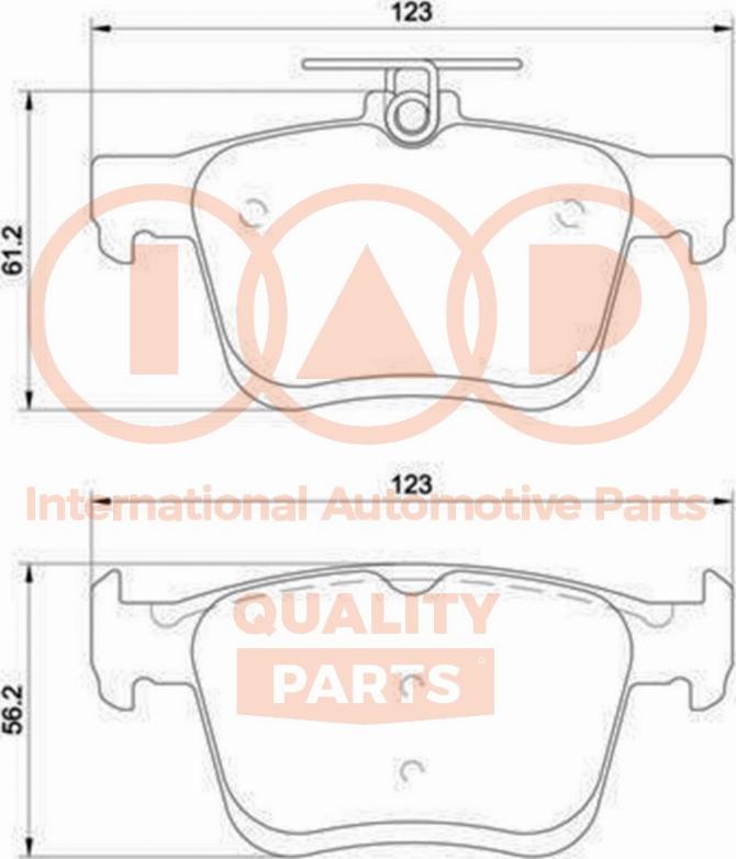 IAP QUALITY PARTS 704-50045P - Kit de plaquettes de frein, frein à disque cwaw.fr