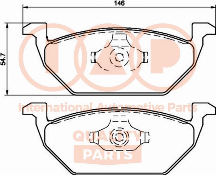 IAP QUALITY PARTS 704-50040 - Kit de plaquettes de frein, frein à disque cwaw.fr