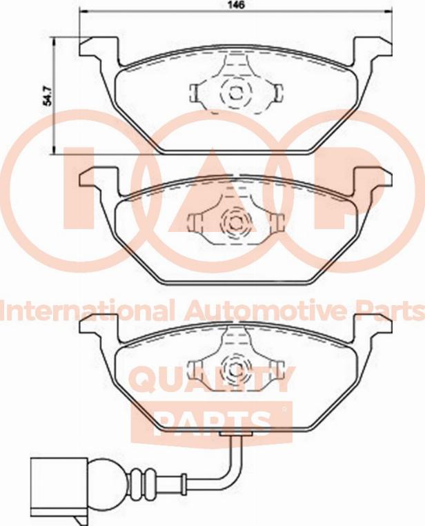 IAP QUALITY PARTS 704-50041 - Kit de plaquettes de frein, frein à disque cwaw.fr