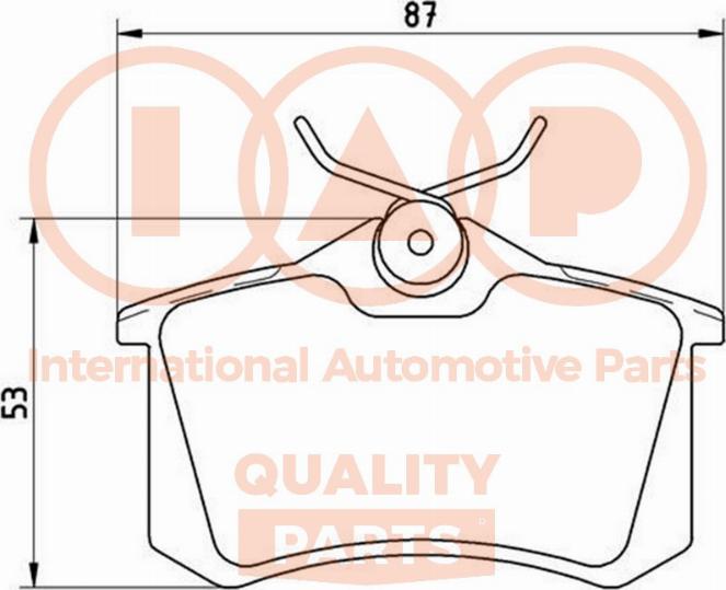 IAP QUALITY PARTS 704-50043 - Kit de plaquettes de frein, frein à disque cwaw.fr