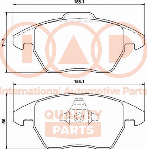 IAP QUALITY PARTS 704-50042 - Kit de plaquettes de frein, frein à disque cwaw.fr