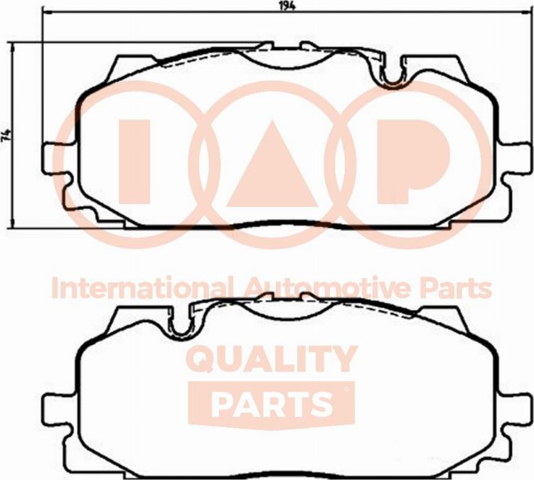 IAP QUALITY PARTS 704-50065P - Kit de plaquettes de frein, frein à disque cwaw.fr