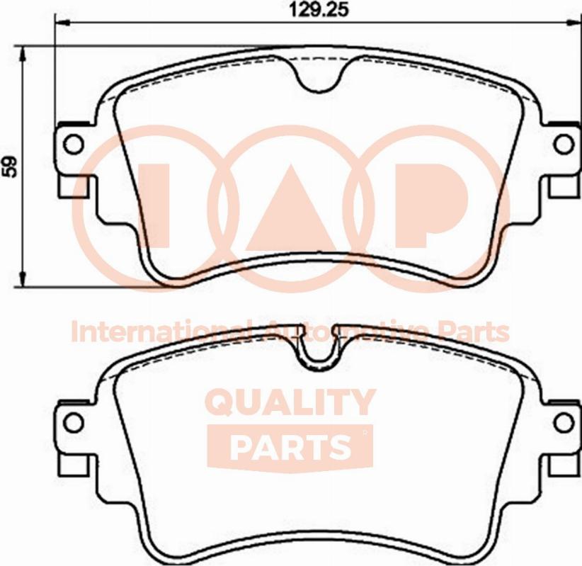 IAP QUALITY PARTS 704-50066P - Kit de plaquettes de frein, frein à disque cwaw.fr