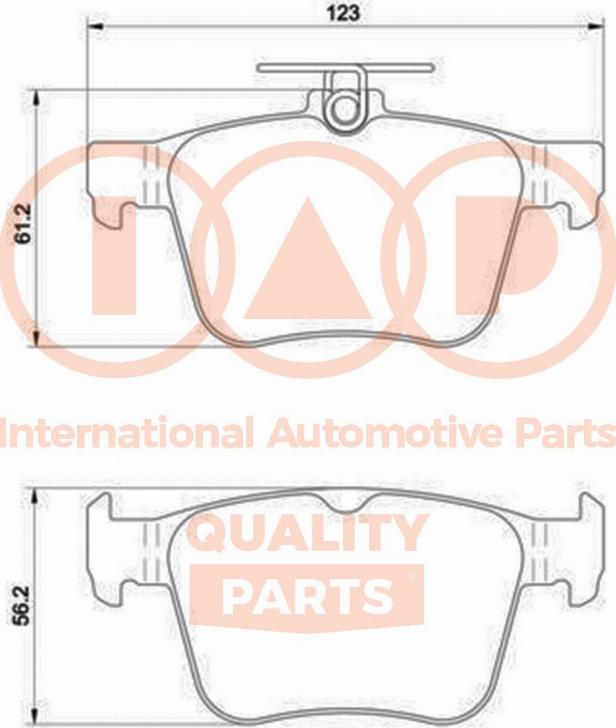 IAP QUALITY PARTS 704-50031P - Kit de plaquettes de frein, frein à disque cwaw.fr