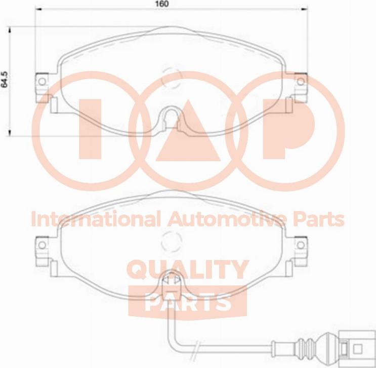 IAP QUALITY PARTS 704-50032P - Kit de plaquettes de frein, frein à disque cwaw.fr