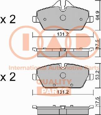 IAP QUALITY PARTS 704-51000P - Kit de plaquettes de frein, frein à disque cwaw.fr