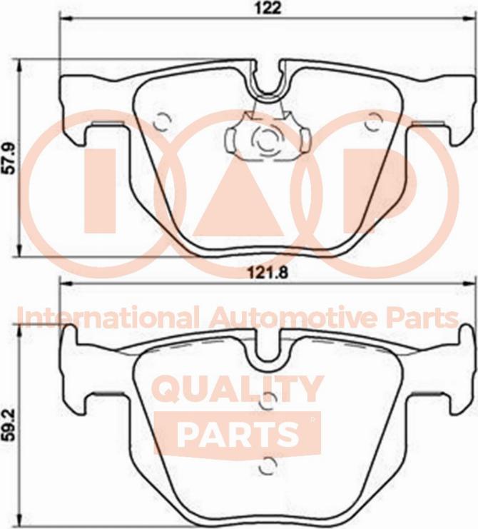 IAP QUALITY PARTS 704-51152P - Kit de plaquettes de frein, frein à disque cwaw.fr