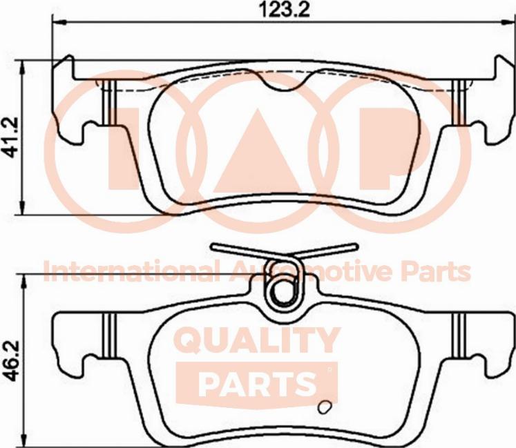 IAP QUALITY PARTS 704-52031P - Kit de plaquettes de frein, frein à disque cwaw.fr