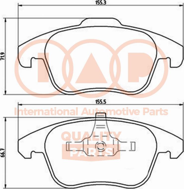 IAP QUALITY PARTS 704-52021P - Kit de plaquettes de frein, frein à disque cwaw.fr