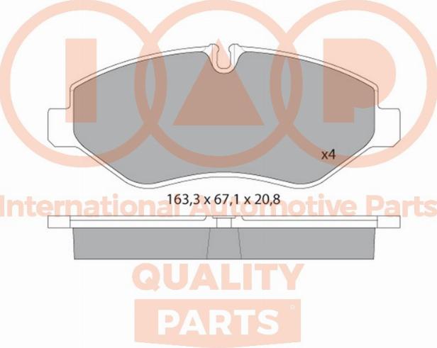 IAP QUALITY PARTS 704-57010 - Kit de plaquettes de frein, frein à disque cwaw.fr