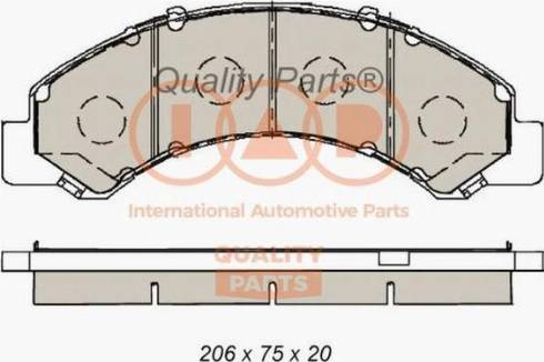 IAP QUALITY PARTS 704-09090P - Kit de plaquettes de frein, frein à disque cwaw.fr