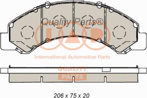 IAP QUALITY PARTS 704-09090 - Kit de plaquettes de frein, frein à disque cwaw.fr