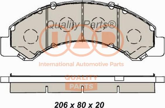 IAP QUALITY PARTS 704-09093 - Kit de plaquettes de frein, frein à disque cwaw.fr