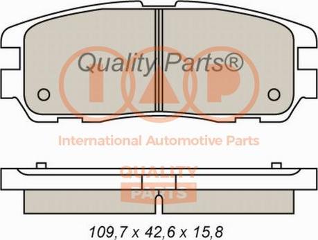 IAP QUALITY PARTS 704-09014 - Kit de plaquettes de frein, frein à disque cwaw.fr