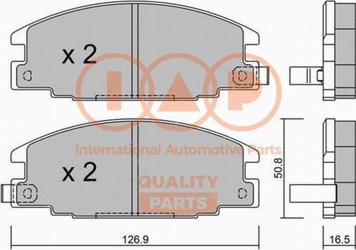 IAP QUALITY PARTS 704-09011P - Kit de plaquettes de frein, frein à disque cwaw.fr