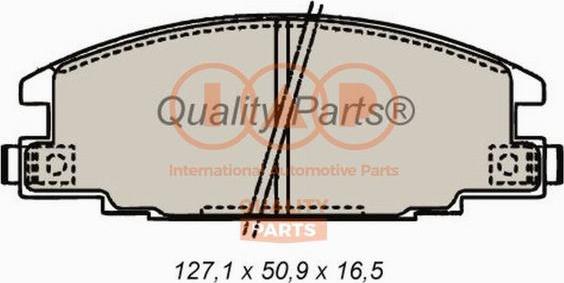 IAP QUALITY PARTS 704-09011 - Kit de plaquettes de frein, frein à disque cwaw.fr